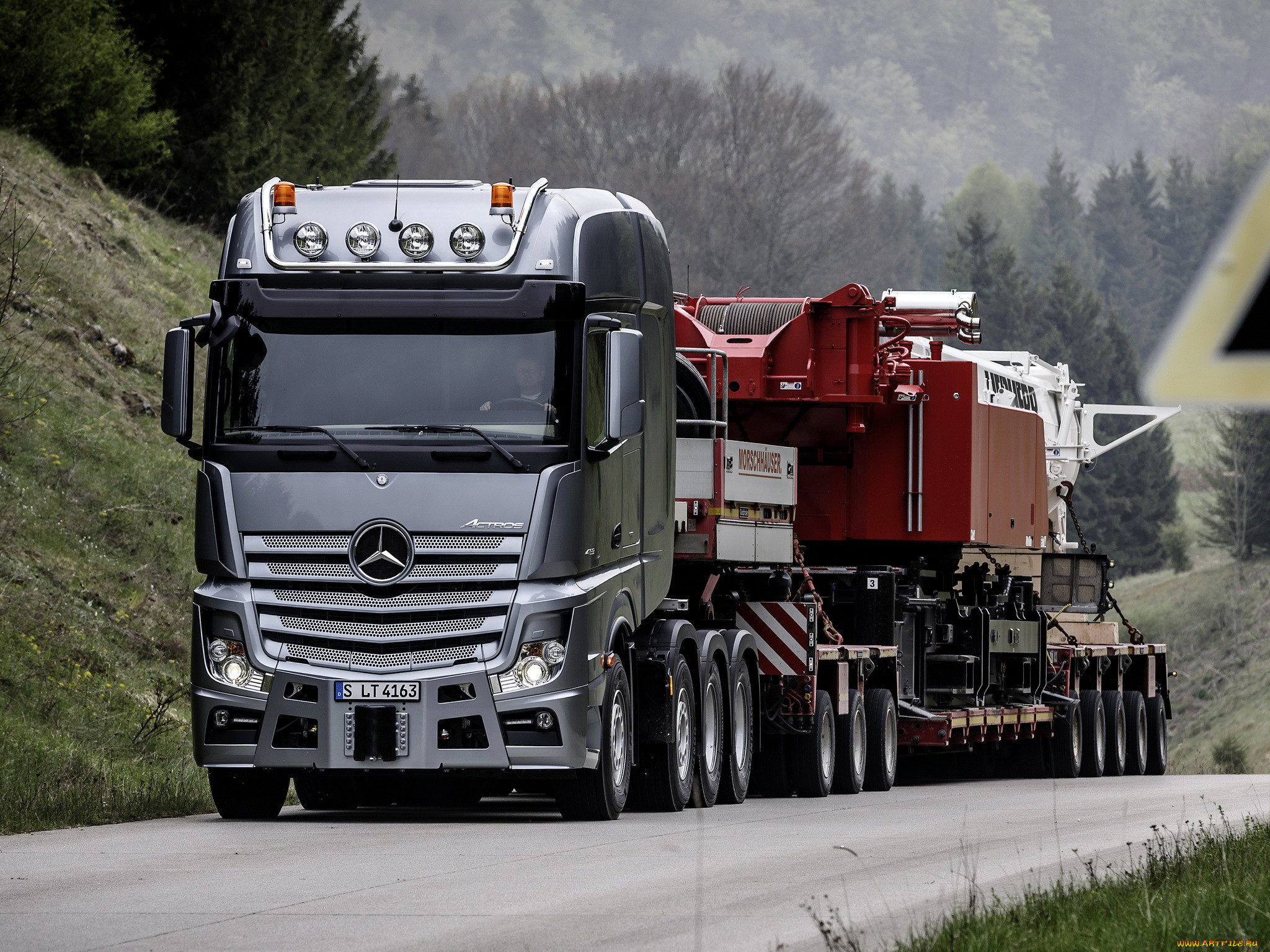 , mercedes trucks, actros, slt, 4163, mp4, mercedes-benz